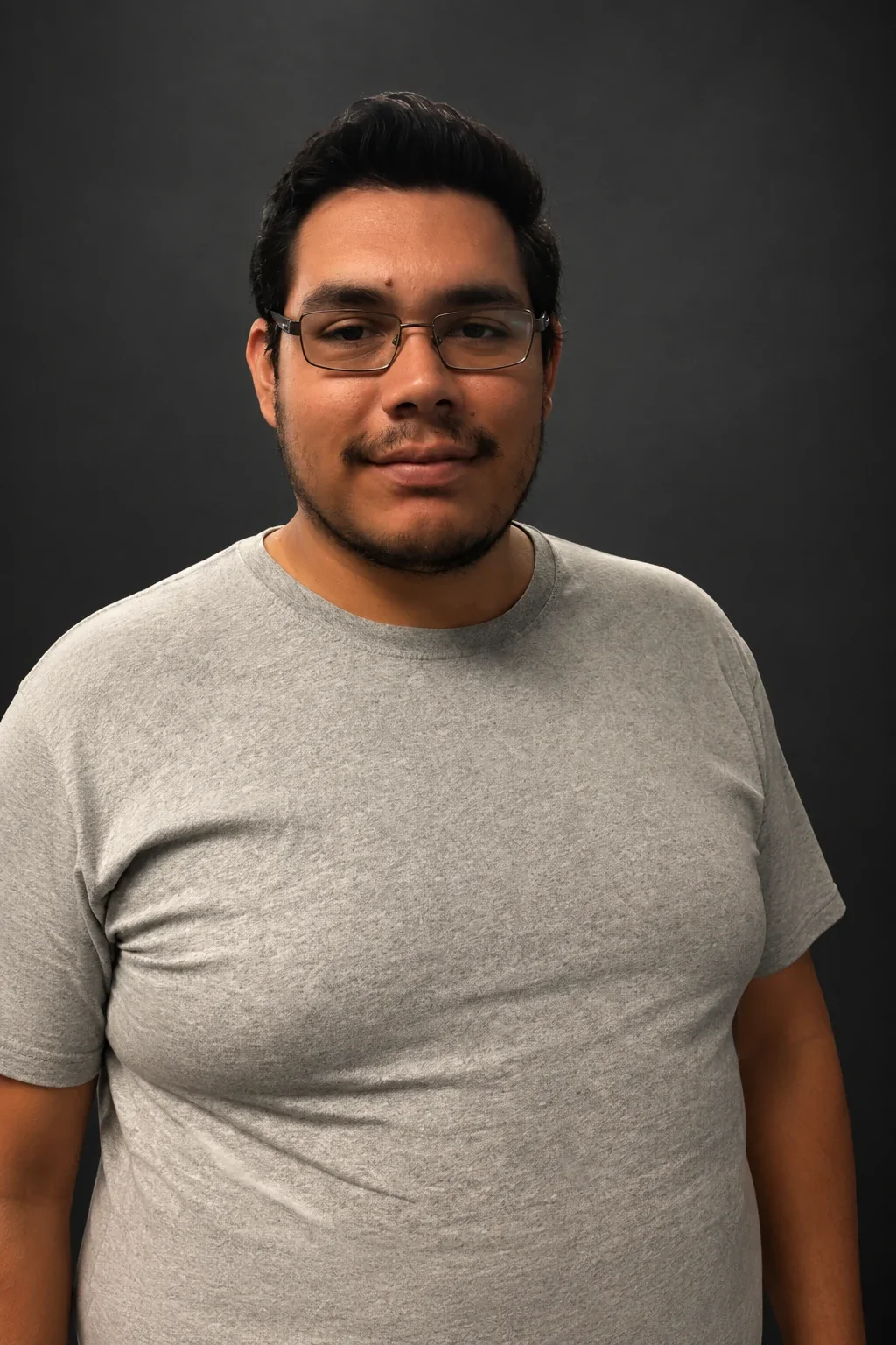 Ricky Sanz, before-and-after comparison: before
