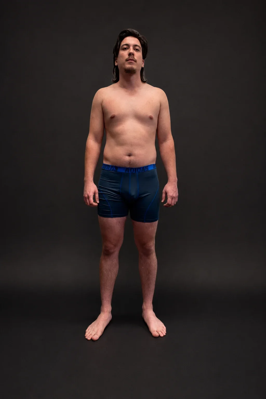 Andrew Page, before-and-after comparison: before